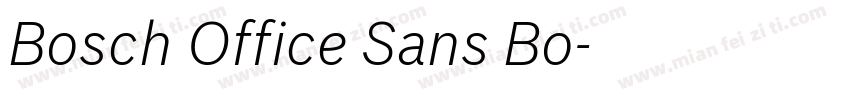 Bosch Office Sans Bo字体转换